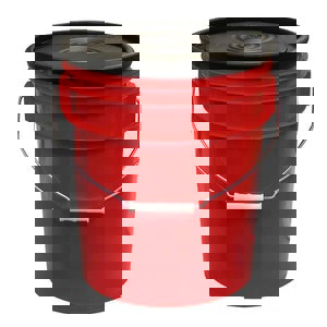 5 gal. Plastic Bucket with 1-Large 4-Sma